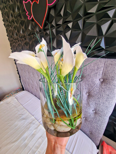 Artificial white calla lily - artificial,