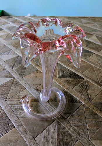 Hand blown vintage pink - hand-blown, glass
