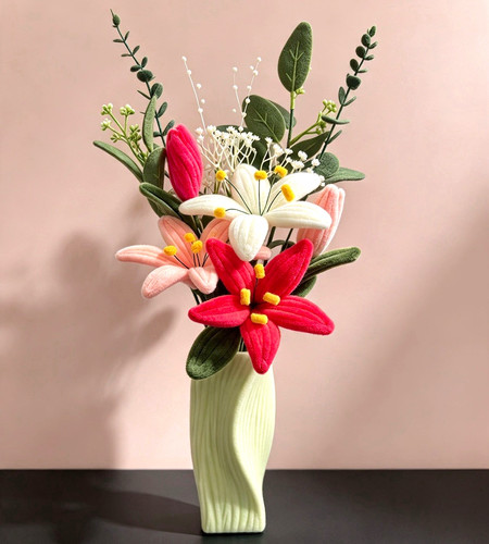 Handmade lily bouquet - handmade,