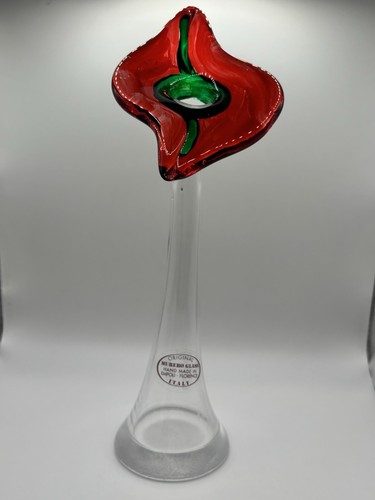 Art glass red calla lily - calla,