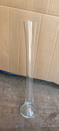 40cm tall clear glass lily - tall,
