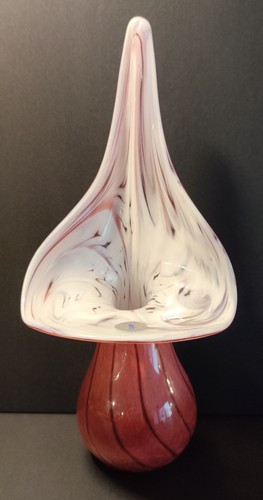 Vintage mtarfa glass vase - glass,