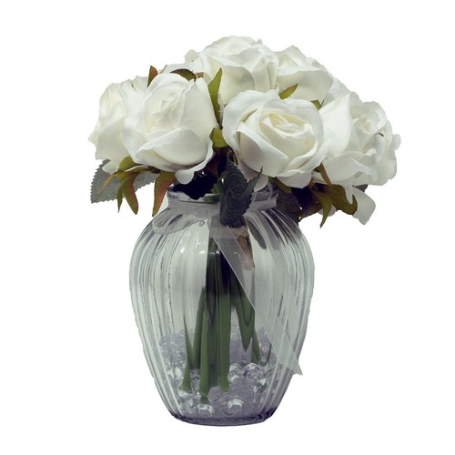 White bud rose - white,