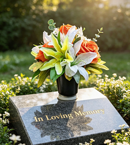 Grave memorial pot funeral - grave,